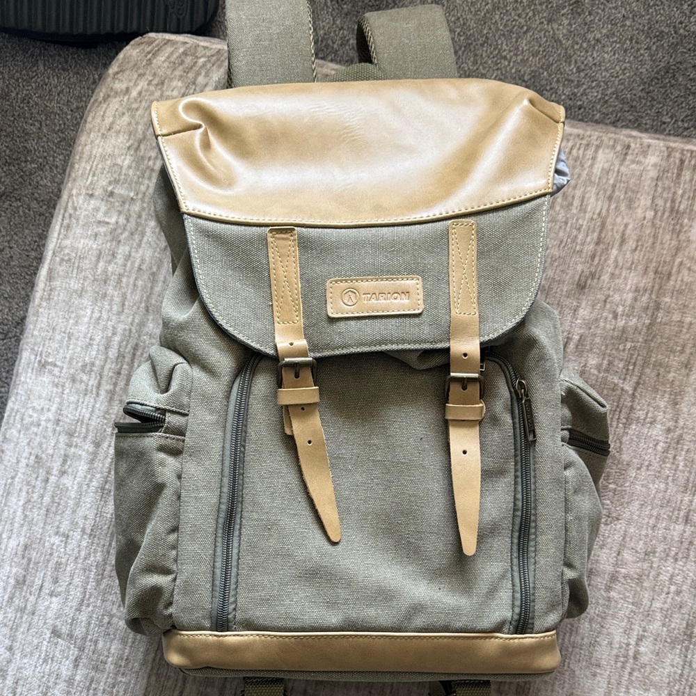 Targus Khaki and Beige Camera Backpack